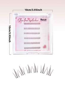 36 Clusters Dual-Style Self-Adhesive Fire Tip Lower Lashes – Natural Eye Look, Ideal For Daily, Work & Festive Occasions - C - View 4