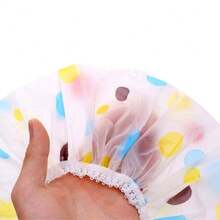 Set Of 12 Plastic Shower Caps For Hydration And Finishing Touches – Assorted Prints – Elastic And High-Quality Version - 6件套裝 - 查看 6