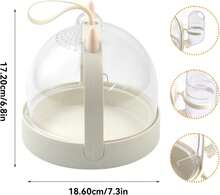 Portable Small Pet Travel Cage With Water Bottle - Ideal For Hamsters, Guinea Pigs & More (White) - White - View 2