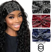 3PCS,Wide Headbands For Women, Large Hairband, Elastic Non-Slip Headband Twist Knotted Accessories, Yoga Workout Vintage Hair 3 Packs (Colour-7) - Multicolor - View 20