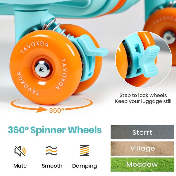 20 Inch Carry On Suitcase, Lightweight PC Hard Shell Travel Luggage Cabin Suitcase With Wheels & TSA Lock Overhead - 20 inch - View 6