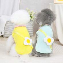 Dog Clothes Spring And Summer Thin Pet Clothing Cat Puppy Summer Clothing Pet Clothes Poached Egg Vest - Orange - View 2