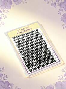 5 Pairs/Box Deluxe Dramatic Lengthening & Volumizing False Eyelashes Women, Suitable Cosplay, Party, Halloween, - màu đen - Xem 9