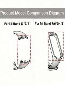 3条装男女通用纯色TPU表带，适用于小米手环3/4/6/5/7/8/9/10，也适用于小米手环7/6/5/4/3，硅胶腕带表带适用于小米手环5/6/7 - 彩色 - 查看 3