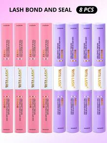 RITALASH Waterproof Eyelash Glue (10 Pcs), 2 In 1 Long-Lasting Lash Bond & Seal Glue, Sweat-Proof Eyelash Extension Lash Glue For Cluster Lashes, Waterproof Clusters Lashes - màu đen - Xem 12