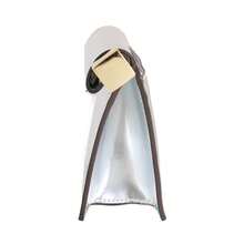 Shiny Metallic PU Leather Purse Bag Novel Square Glossy Folding Handbag For Dinner Wedding Banquet Prom - 銀色 - 查看 5