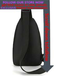 新款单肩包、户外背包、骑行腰包、运动休闲斜挎包、手机袋 - 黑色 - 查看 2