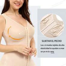 1 High Compression Shapewear, Suitable For Colombian Female Faja, Used For Controlling Abdominal Fat, Full Body Shaping, 3 Hooks, Waist Trainer, Hip Straightener,Faja Moldeadoras De Cuerpo - 彩色 - 查看 10