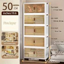 Aufbewahrungskisten mit Deckel - 50 cm/3 Ebenen (mit Universalrollen) - Übersicht 10