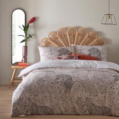 Botanical Duvet Cover Set Blush