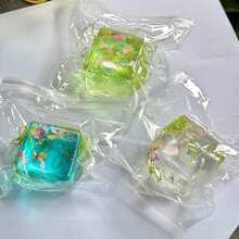 1个梦幻水下挤压玩具，水感减压透明硅胶挤压玩具，创意生日礼物，适合青少年减压玩具 - 减压玩具 - 生日礼物 - 节日礼物 - 复活节礼物 - 圣诞节礼物 - 彩色 - 查看 6