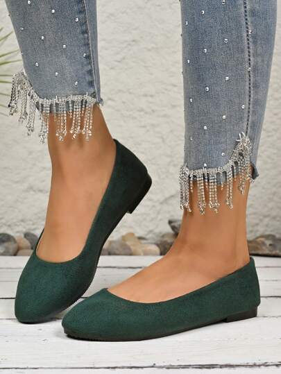 Zapatos de ballet para mujer, diseño de punta afilada, estilo lindo, suela blanda y cómoda, versátil para uso diario y de moda