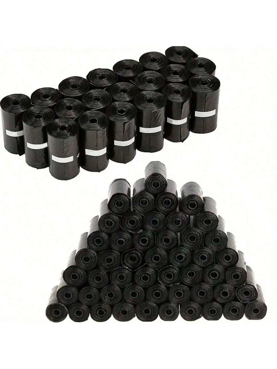 300/150 Dog Poo Bags, Portable Pet Drain Bags, Durable Leak-Proof Pet Garbage Bags, Pet Cleaning Supplies - Black - View 1
