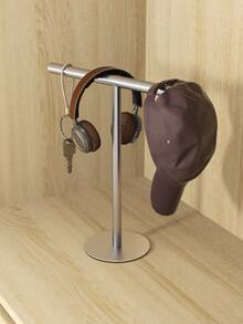 1pc Square T-Shaped Hand Towel Rack, Double-Heavy Bottom Seat - Independent Modern Bathroom Japanese Kitchen Hair Hand Towel Rack, Space-Saving Table Organizer Rack, Suitable Hand Towel Rack, Necklace Etc. Rack, Matching Small Space - Multicolor - View 5