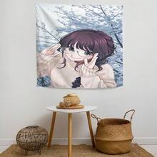 Kaoruko Waguri Anime Tapestry - Vibrant Wall Hanging With Expressive Eyes & Dynamic Pose, Perfect For Living Room, Bedroom, Office Decor - Ideal Gift For Anime Fans, Bedroom Artwork, Highquality Print - 1PC - Xem 2
