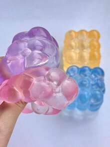 New Malt Squeeze Stress Relief Cube Toy, Ultra-Thin Squeeze Malt Anti-Pressure Toy, 1pc Soft Slow Rebound Water Cube Toy, Grape Texture, Slow Rebound, Durable, Suitable For Students, Teenagers/Adults, Ideal As Holiday Surprise Stress Relief Gift, Holiday/Birthday Gift, Halloween Gift, Christmas Gift, Christmas Eve Gift - Nhiều màu - Xem 3