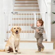 zxxabisign  De  para s y Perro Blanco Rea para Mascotas Sin Peraciones Barandal para Escaleras para Gato Anco Expande 83-123 Facil De Montar 123x78perro trepa escalera - como en la foto - Ver 2