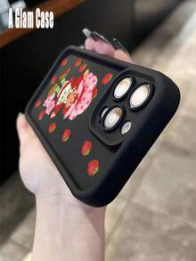 A The Pink Phone Case Features A Cross Pattern. It Is Compatible With Galaxy Models Including Compatible For Galaxy S25, S24, S23, S22, S21 PLUS, FE And Ultra,Galaxy A33 Compatible With For Iphone17 Pro Max, 16, 15, 14 And 13. It Makes A Perfect Gift For Birthdays, Holidays, New Year And Valentine's Day. - 黑色 - 查看 4