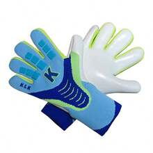 1 Pair Adult Goalkeeper Gloves, Slip-Resistant Training Gloves With Finger Protection For Goalkeepers - Blue - View 1