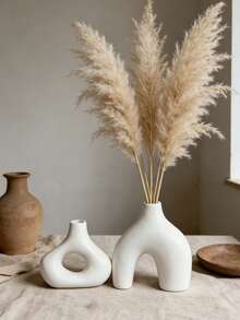 2pcs Irregular Artistic Vase - Creative Resin Vase For Living Room, Entryway, Showroom, Home Decor, Birthday, Graduation, Flower Vase, Glass Vase - Multicolor - View 14