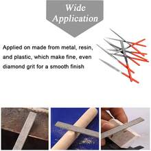 10pcs Diamond Assorted Rasp Set, 3x140mm Mini Assorted Rasp Kit, Suitable For Stone/Glass/Metal Carving Craft Manual Tool Rasp Set - One Size Fits All - View 8