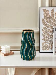 1 hộp trang trí sọc vàng, hũ đựng đa năng, làm thủ công có nắp, bình trang trí nhà cửa. - Nhiều màu - Xem 8