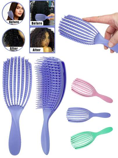 Detangling Comb For Curly Hair, Suitable For Wet Or Dry Hair, Thick Or Fine Hair. Easily Detangles Curls And Reduces Breakage, Suitable For Men, Women, And Children With Curly Hair.