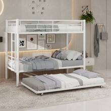 Kids Bed Frames, Headboards & Footboards - White + Iron + Bedroom - View 12