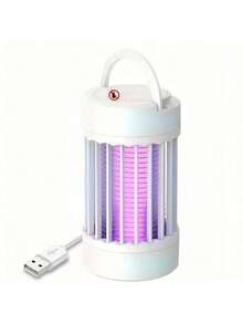 SOKANY Repelente y matamosquitos alimentado por USB, diseño colgante con luz LED y función UV, descarga eléctrica de alta potencia de 360°, funcionamiento silencioso, bajo consumo de energía, adecuado para balcón, jardín, sala de estar y dormitorio, esencial para el control de mosquitos en verano - Multicolor - Ver 15