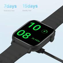 Reloj inteligente multifuncional de moda LIGE, resistente al agua para uso diario, con múltiples modos deportivos, pronóstico del tiempo, alarma, notificación de llamadas, reproducción de música, seguimiento de actividad. Reloj inteligente multifuncional adecuado para un estilo de vida activo. - Negro - Ver 9