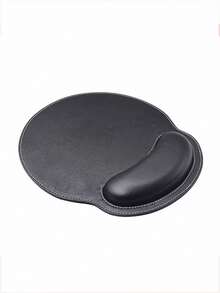 Apoio de Pulso para Mouse com Costura na Borda, Descanso de Pulso para Laptops, Mouse Pad Antiderrapante Acessórios de Mesa de Escritório, Acessórios de Escritório, Suprimentos de Escritório, Decoração de Escritório - Redondo - Visão 5