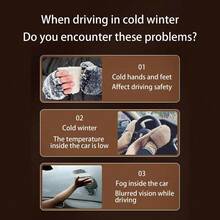 Winter Car Heater, Dual Mode Defroster, Low Noise, Quick Heat-Up, Plug-In Auxiliary Heating, Essential For Winter Driving - Green - View 5