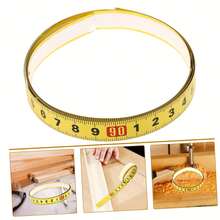 5m Retractable Measuring Tape, Yellow Self-Adhesive, Metric Scale, Dual-Sided Reading, Center Start, 12.5mm Wide Flexible Fit, Suitable For DIY And Sewing - Self-adhesive Measuring Tape - View 4