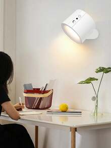 1 Stück doppelseitige magnetische Wandleuchte, 360° drehbar multifunktionale Wandlampe, RGB-Umschaltung, doppelseitige LED-Schranktür-Beleuchtung, mehrfarbig einstellbar, Touch-Fernbedienung, USB-Aufladung, dimmbar, Heimbeleuchtung, geeignet für Wohnzimmer, Schlafzimmer, Flur, Nachttisch, Lesen, Küche, Heimdekoration, Schlafzimmerwanddekoration, geeignet für Weihnachten, Thanksgiving, Neujahr und andere Anlässe - mehrfarbig - Übersicht 5