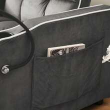 3-In-1 Extendable Sofa Bed – With Cup Holder And Phone Stand, Sofa Bed, Convertible Armchair, Ideal For Small Spaces, 83 X 167 X 76 Cm - Dark Gray - View 5