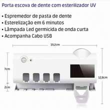 Toothbrush Holder Dispenses Toothpaste. - 白色 - 查看 3