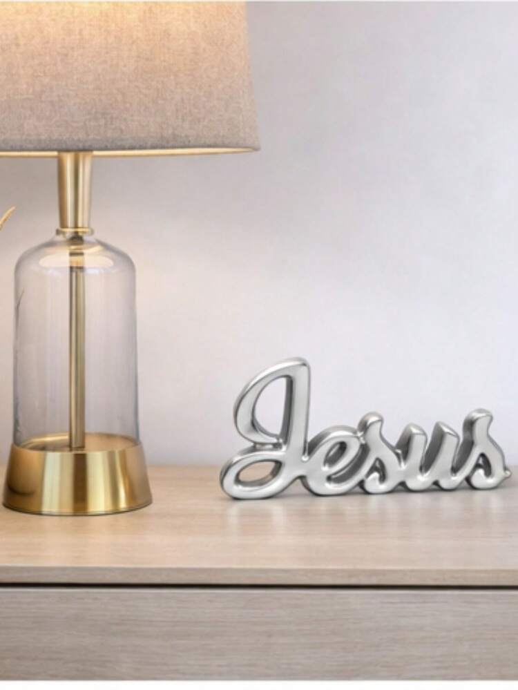 Decorative Porcelain Ornament With Word Design For Interior Decoration - 耶穌 - 查看 3