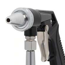 Air Sandblasting Gun Compressor Handheld 90 PSI Sand Blaster Shot Media Blasting - Black Silver - View 4