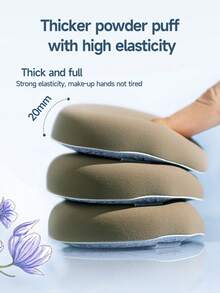 Amortals Bộ 2 bông mút trang điểm + 2 hộp đựng, dụng cụ trang điểm thuộc dòng Artistic Garden, bông mút hình lục giác dày dặn màu xanh nhạt hình kẹo bông, nhỏ gọn, thích hợp cho người mới bắt đầu, chuyên gia trang điểm, quà tặng, hẹn hò, đám cưới, Giáng sinh, Halloween, Lễ Tạ ơn, tốt nghiệp, sinh nhật, ngày lễ, Y2K, thương hiệu, trang điểm, làm đẹp, tiệc tùng, bãi biển, du lịch, cắm trại, trường học, lễ kỷ niệm, trang trí, cosplay cô gái hoa hồng, mỹ phẩm cao cấp, quà tặng, du lịch, đồ rẻ tiền, đồ dùng cần thiết khi đi du lịch. - Màu xanh nhạt - Xem 5