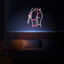 [Ladys]-Led Neon Light Decor Sign,Indoor Room Wall Decoration,Bedroom Livingroom Decorative Sign,Business Signage,Best Gift For Teen Girls Boys,For Man Cave,Club,Party,Birthday Valentine'S Day,Usb Powered,Adjustable Brightness 10 Level Dimmable - FY-TM-250245-03 - 查看 10