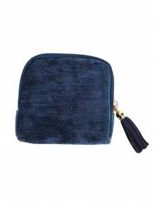 1个天鹅绒旅行首饰收纳袋，便携式首饰整理袋，女士旅行首饰盒，拉链袋，可收纳项链、手链、戒指、耳环、宝石等 - 彩色 - 查看 14