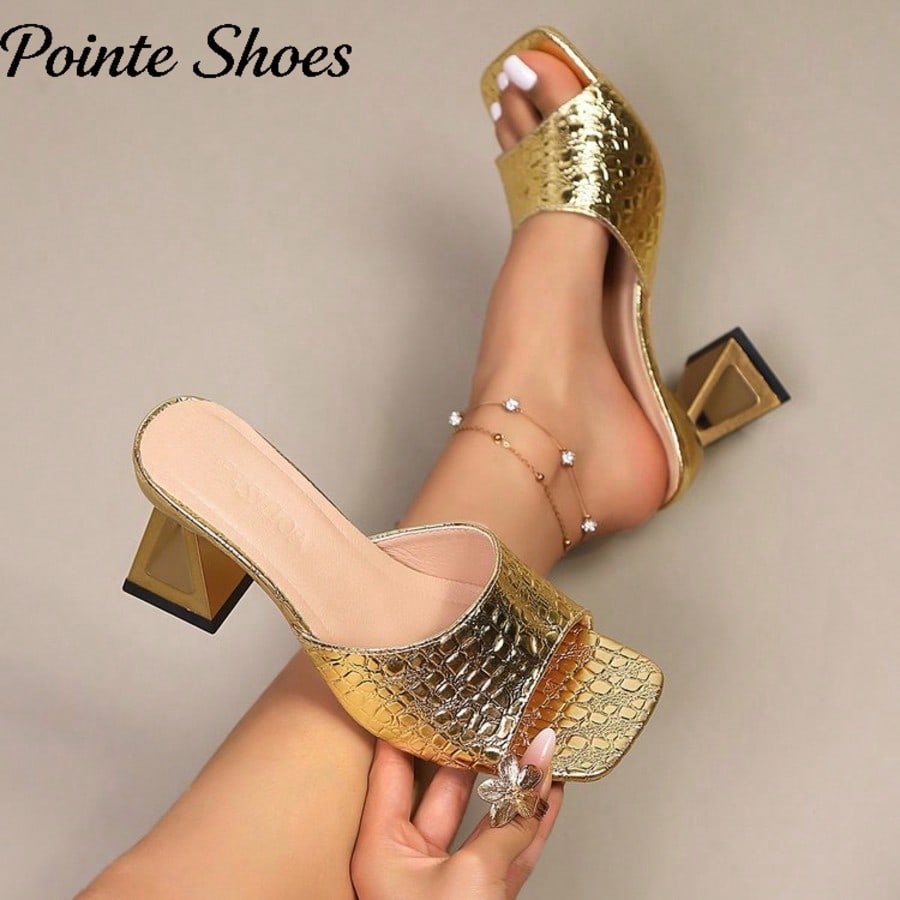 Nuevas sandalias de tacón alto elegantes y versátiles de punta cuadrada para mujeres, adecuadas para citas, compras, el Día de San Valentín, sanda