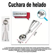1 pieza de cuchara para helado de acero inoxidable, duradera y fácil de limpiar, con diseño ergonómico que facilita el desmoldado sin esfuerzo, ideal para escenarios como preparación de bandejas de frutas en cocina, elaboración de repostería y campamentos al aire libre, disponible en múltiples tamaños a elección para satisfacer las necesidades de formar bolas de distintas dimensiones. - 100945 plata - Ver 5