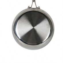 304 Stainless Steel Frying Pan NonStick Pan Fried Steak Pot Uncoated Kitchen - Silver - View 9