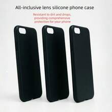 Three Black Matte Phone Cases, Suitable For Various Models Of Galaxy Phones, Such As Galaxy A17, Galaxy M23, Galaxy M15, Galaxy S26 Edge, Galaxy A40, Galaxy A05, Galaxy A03, Galaxy F04, Etc. - Black - View 1