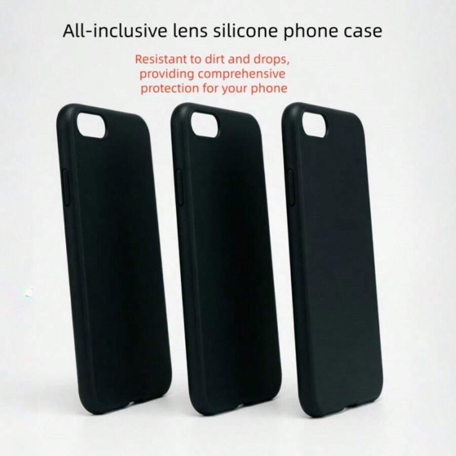 Three Black Matte Phone Cases, Suitable For Various Models Of Galaxy Phones, Such As Galaxy A17, Galaxy M23, Galaxy M15, Galaxy S26 Edge, Galaxy A40, Galaxy A05, Galaxy A03, Galaxy F04, Etc. - Black - View 1