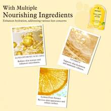 BOVEY Máscara Exfoliante para Pies con Limón y Niacinamida: Exfoliación Suave, Nutrición y Suavidad Intensa | Uso Tras el Baño o Exposición Solar | Regalo de San Valentín 2026 para Novia/Mamá/Amada | Textura Suave para Todo Tipo de Piel Incluyendo Sensibles | 40g*7 Unidades - Exfoliante - Ver 4