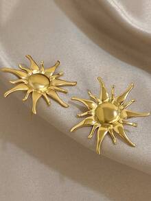 1件装奢华复古波西米亚太阳吊坠可调节手链，18K镀金不锈钢材质，配亚克力手链，女士饰品，适合音乐节、度假、艺术博览会、生日礼物、情人节、派对、晚宴、日常佩戴、约会、新年、婚礼、海滩、圣诞节、周年纪念日等场合。 - 彩色 - 查看 6