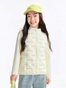 Annil 2026 Winter New Lightweight Down Jacket For Tween Girls - Light Music Apricot - View 8