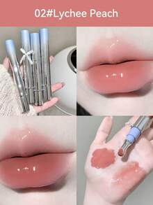 持久亮泽唇彩，高显色度，保湿丰盈，闪亮唇油 - 無味 - 查看 14